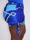 Lauri Ruched Mesh Mini Skirt